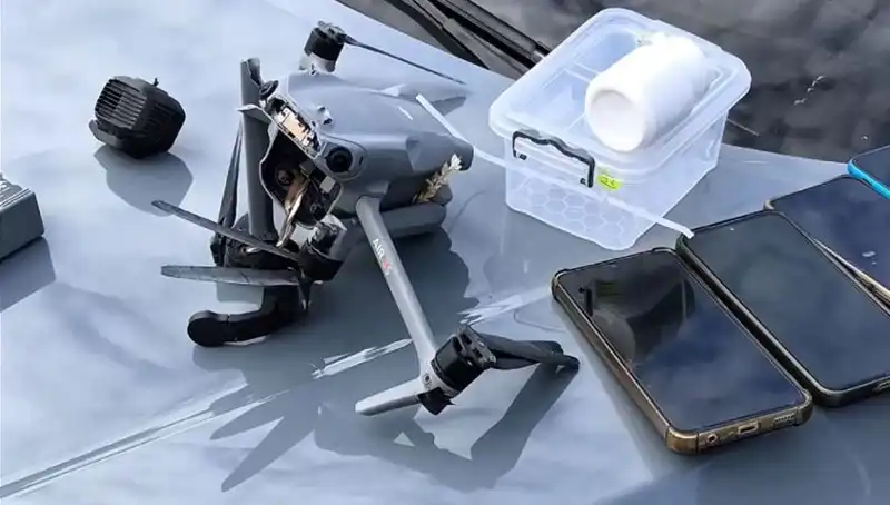 Uyuşturucu Taşıyan Drone, Güvenlik Güçleri Tarafından Düşürüldü