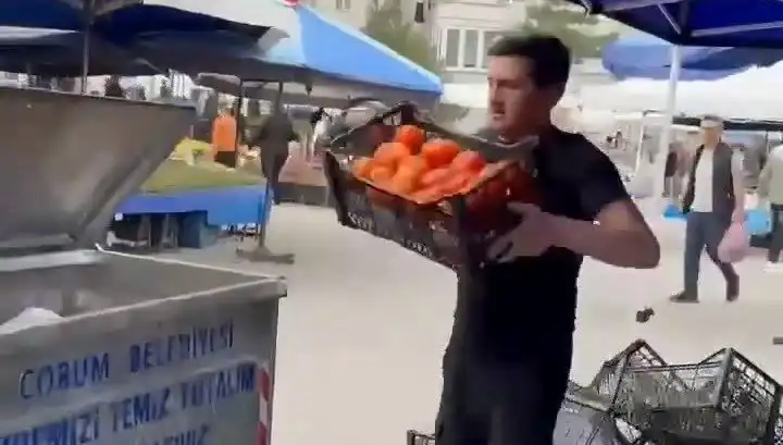 Domatesleri Çöpe Döken Pazarcıya Şok Cezalar: Rekor Tutarlar Belirleniyor