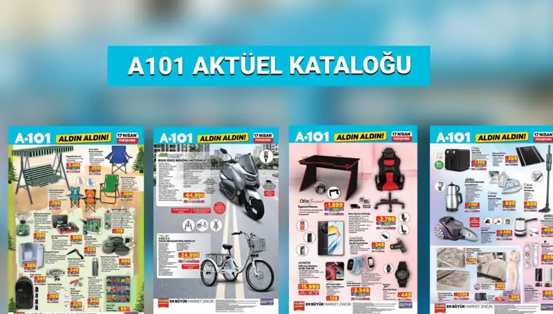 A101'de Alışveriş Zamanı: 17-24 Nisan Aktüel Kataloğunda Neler Var?