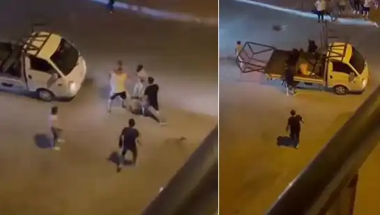 Bursa'da Taciz Şüphelisi Mahalleli Tarafından Sokakta Dövüldü