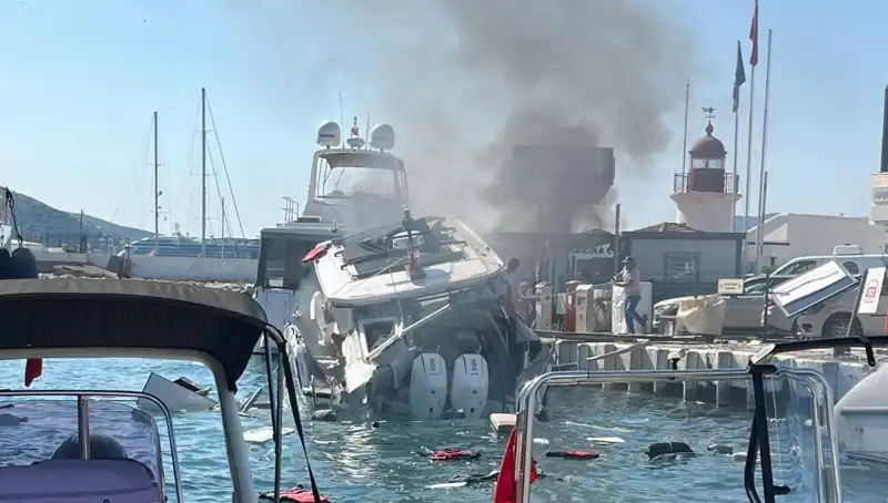 Bodrum'da Tekne Patladı: İki Yaralı, Durumu Ciddi