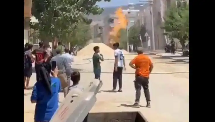 Kilis'te Patlayan Doğalgaz Borusu: Kentte Panik Ve Korku Rüzgarı Esti