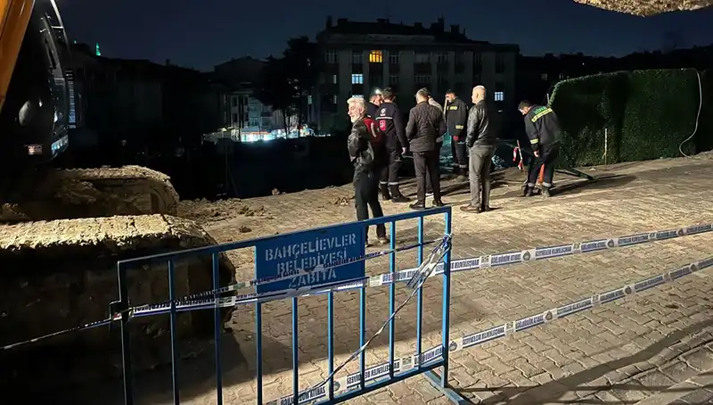İstanbul'daki İnşaat Alanında Büyük Çökme: Kazada Yaralılar Var