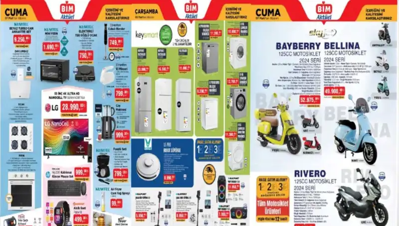 BİM Market’te Şaşırtan İndirimler: Robot Süpürgeden Motosiklete Her Şey Var!