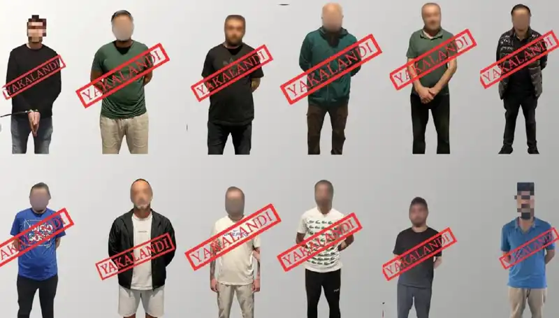 Kırmızı Bültenle Aranan 12 Kişi, Ülke Genelinde Yapılan Operasyonla Yakalandı