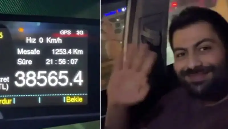 22 Saatlik Taksim Yolculuğu: Şehir Şehir Dolaşan Taksimetre Şok Etti!