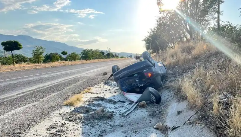 Adıyaman'da Otomobil Takla Attı: Kaza Anı Korkunçtu!