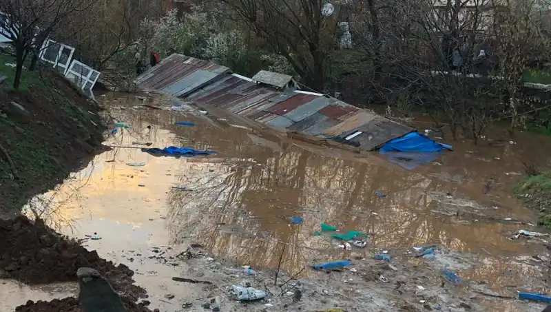 Bingöl'de Sağanak Yağış Hayatı Olumsuz Etkiledi: Ahırlar Sula Gömüldü