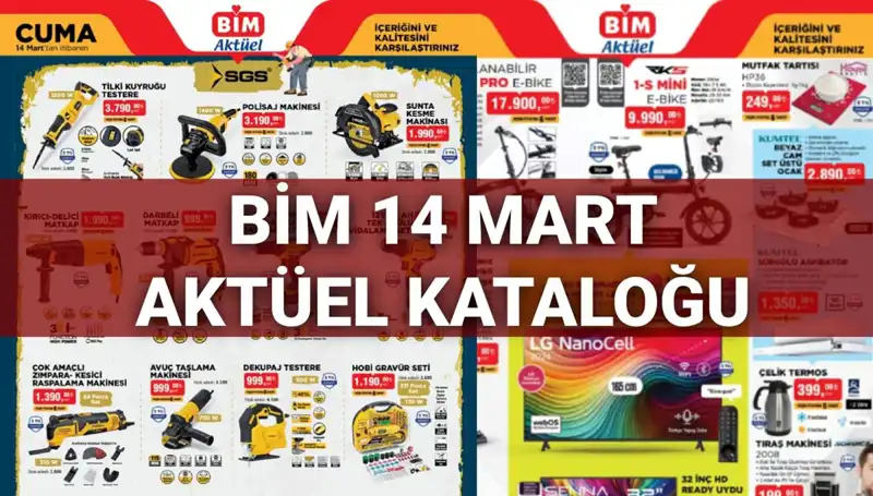 BİM'in 14 Mart Cuma Kataloğunda Hangi Ürünler Var?