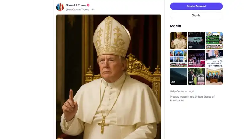 Trump'ın Papalık Kapsamındaki Çarpıcı Hamlesi: Fotoğraf Paylaşımıyla Gündem Oluşturdu