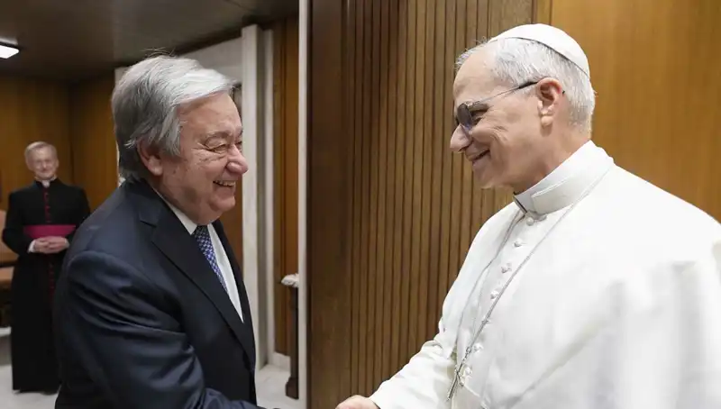 Papa Leo ve Guterres, Barış İçin Tarihi Buluşma Gerçekleştirdi